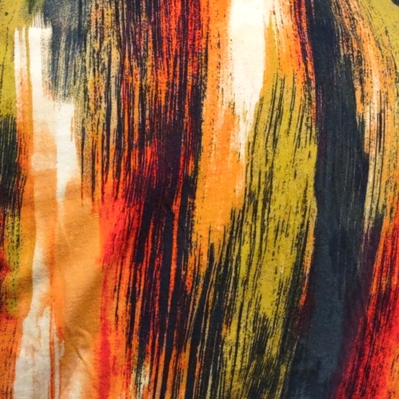 SimplyVera Vera Wang Paint Brush Shirt Abstract - Picture 5 of 7